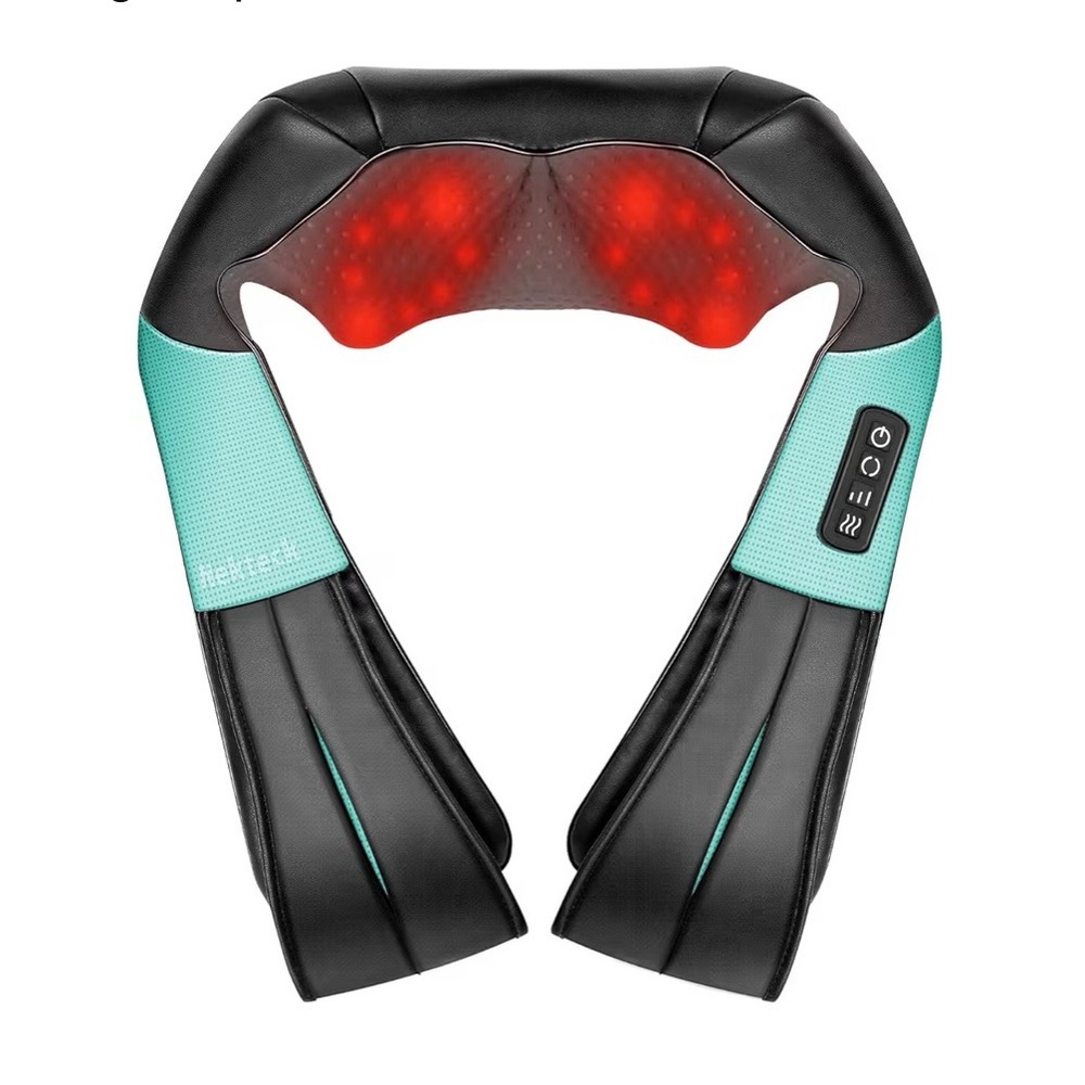 Nekteck Shiatsu Neck and Back Massager with Soothing Heat